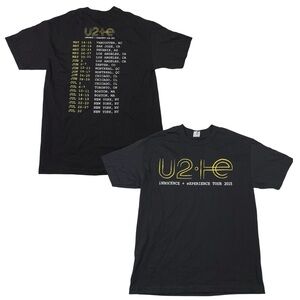 U2 I.E. Innocence + Experience 2015 Size L Black Tee (Retail Price $50)